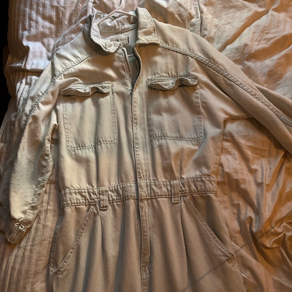Free people Sammie denim coveralls
